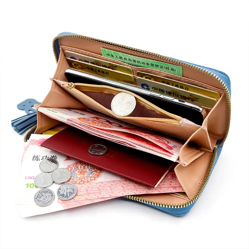 New Large Capacity Women Long Wallets Simple Zipper Phone Bag Card Holder Female Purse Coin Pocket Cute Wallet For Girls