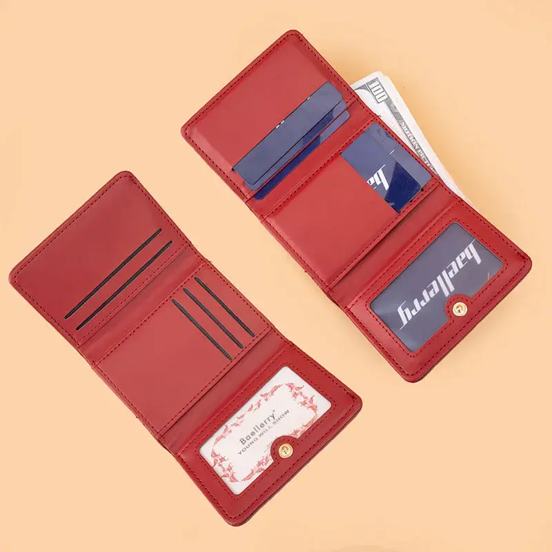 Short Mini Clutch Three Fold Hasp Wallet Short Credit Card Holder for Women Fashion Cute Card Case Coin Purse Cute Ladies Wallet