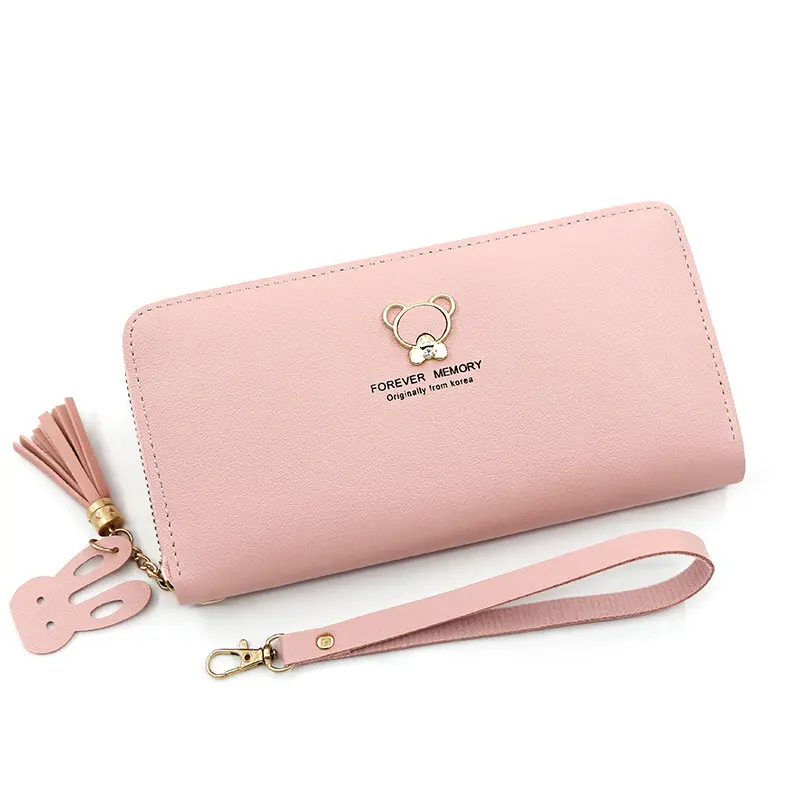 New Large Capacity Women Long Wallets Simple Zipper Phone Bag Card Holder Female Purse Coin Pocket Cute Wallet For Girls