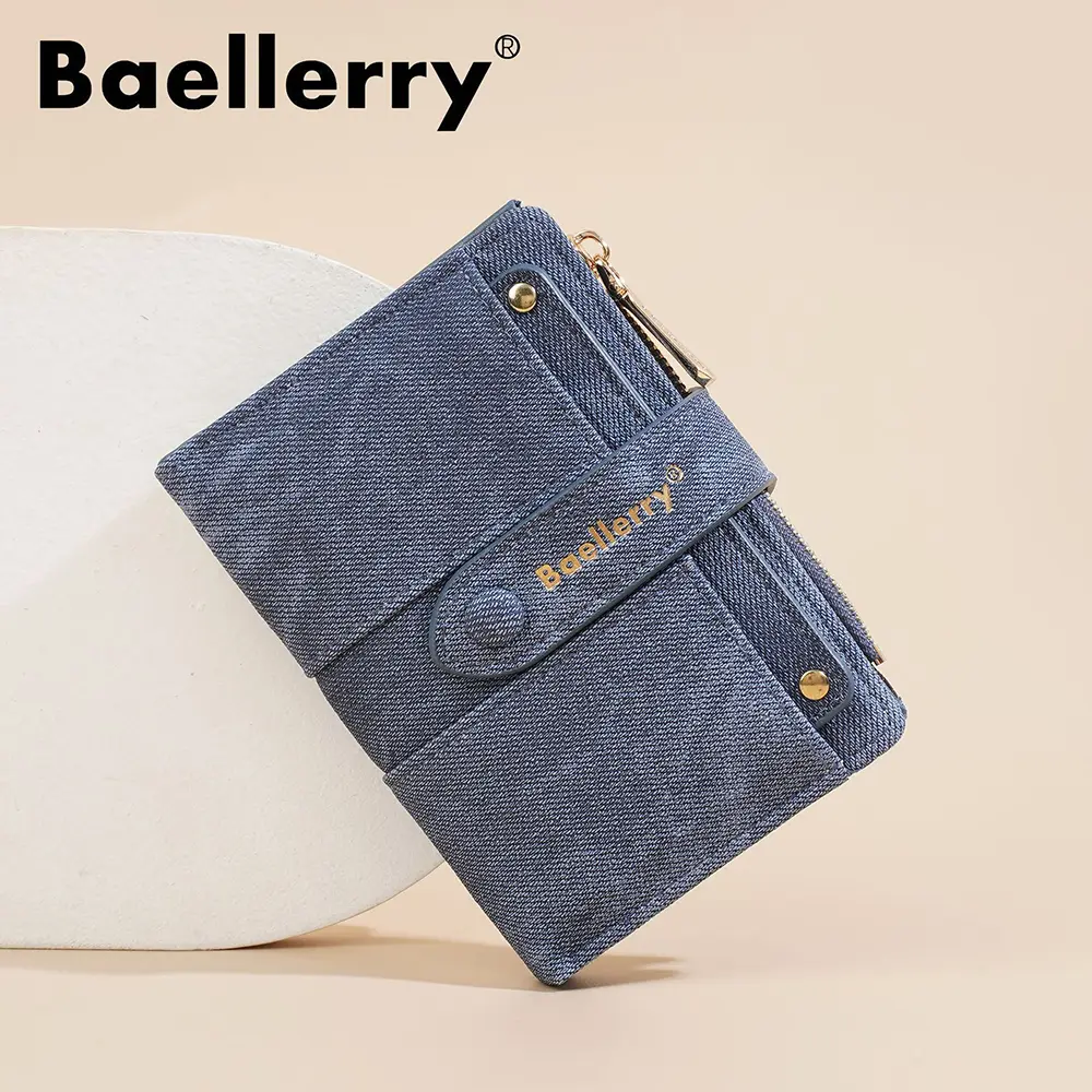 High Quality New Short Women's Wallet Classic Zipper Card Holder Female Purse with Coin Pocket Women Photo Holder Carteria