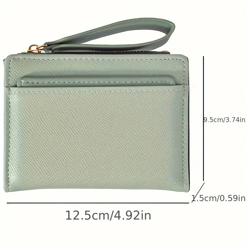 Women's mini purse, stylish and simple, with zippered pockets, convenient and practical, suitable for daily use and travel.