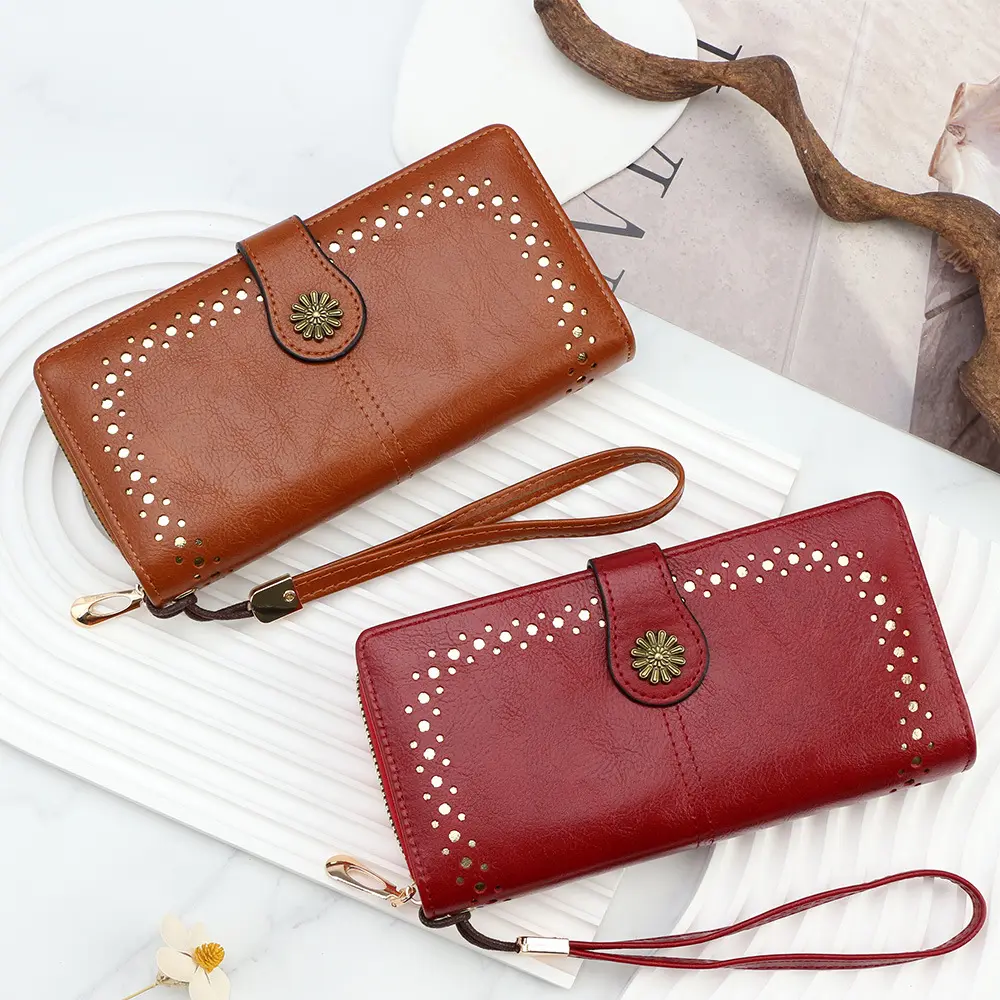 New Fashion Women Wallets Long High Quality PU Leather Card Holder Classic Female Purse Large Capacity Zipper Wallet For Women