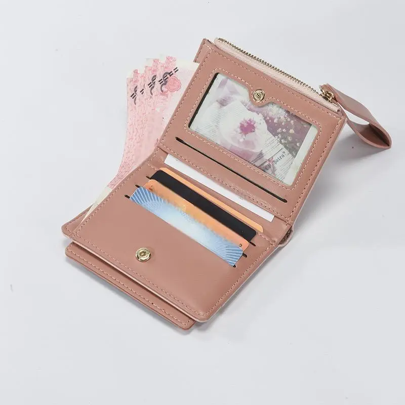Women's mini purse, stylish and simple, with zippered pockets, convenient and practical, suitable for daily use and travel.