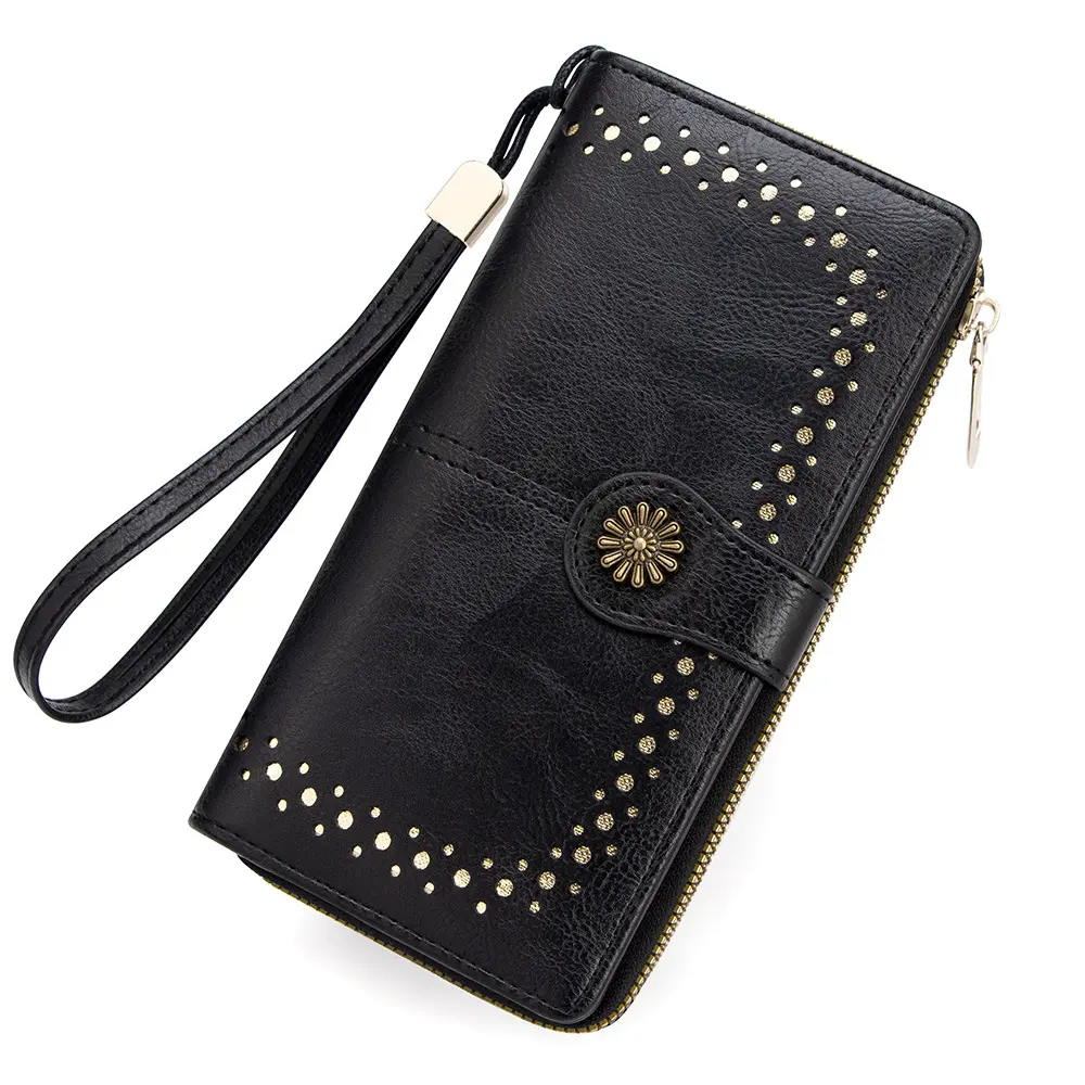 New Fashion Women Wallets Long High Quality PU Leather Card Holder Classic Female Purse Large Capacity Zipper Wallet For Women