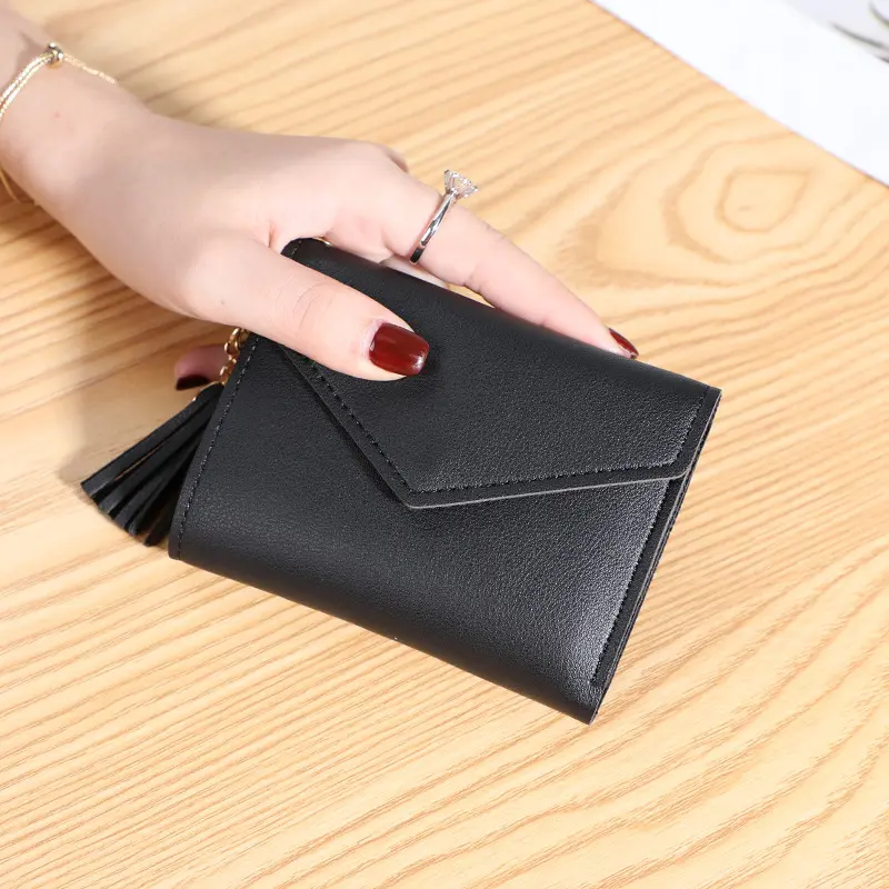 Small Women's Wallet Short Clip Business Card Holder Bag