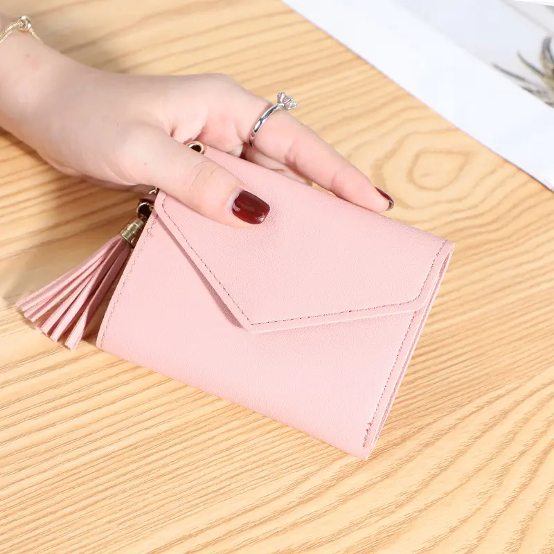 Small Women's Wallet Short Clip Business Card Holder Bag