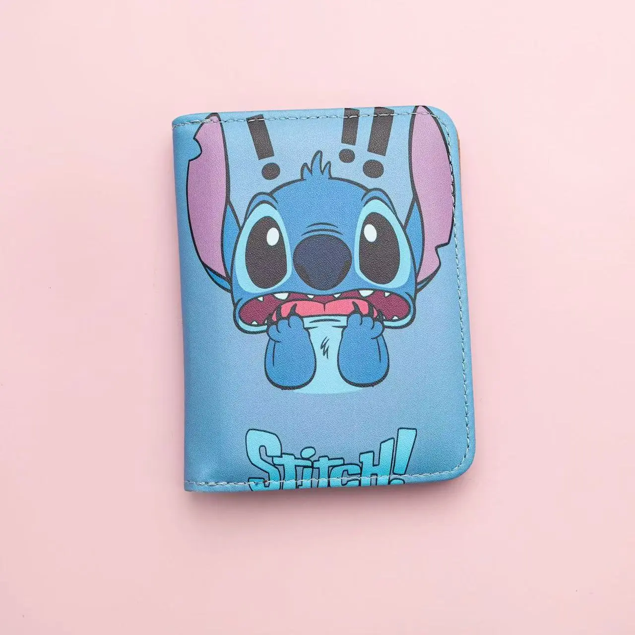 Disney Stitch Large Capacity Multi-card Storage Bag Coin Wallet Key Card Bag ID Card Bank Card Bag