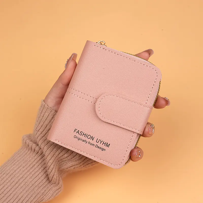 New women's short wallet, popular foreign trade item, multifunctional women's short wallet, student wallet, and coin purse