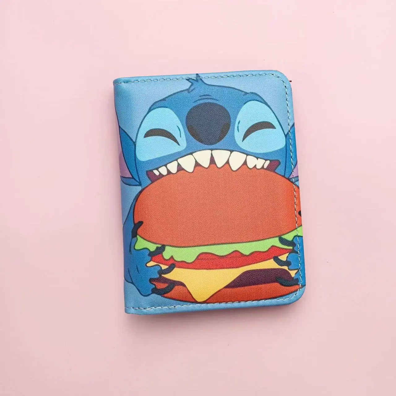 Disney Stitch Large Capacity Multi-card Storage Bag Coin Wallet Key Card Bag ID Card Bank Card Bag