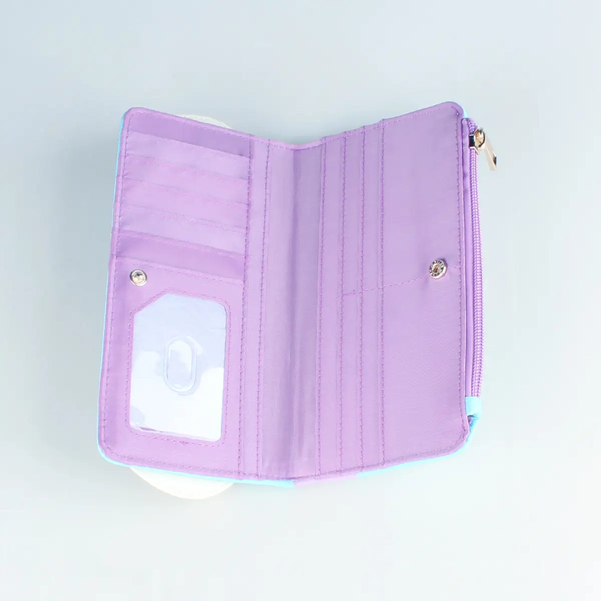 High quality printed fashionable wallet, women's large capacity card clip zero wallet