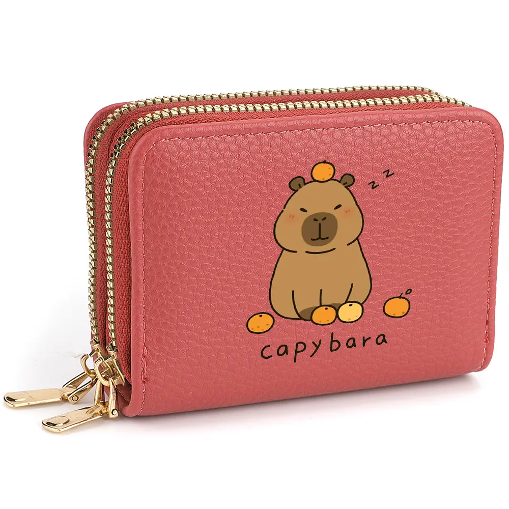 Capibala Wallet Cartoon Short Wallet Cute Lady Card Holder Lady's Birthday Gift