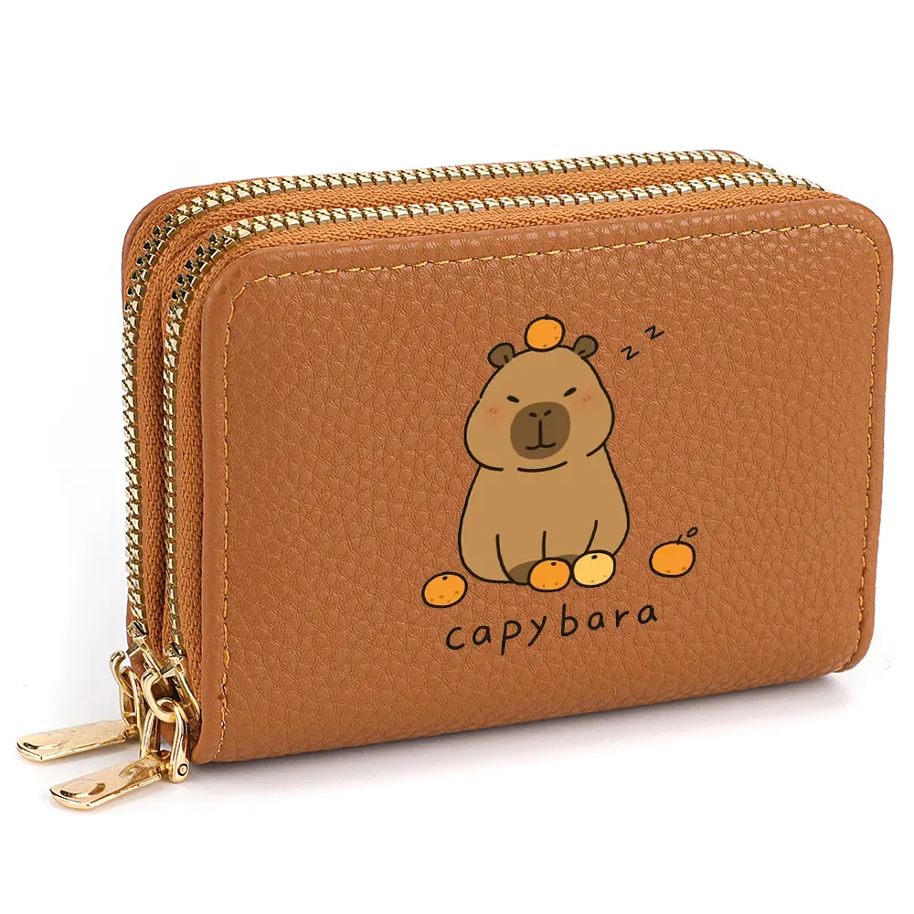 Capibala Wallet Cartoon Short Wallet Cute Lady Card Holder Lady's Birthday Gift