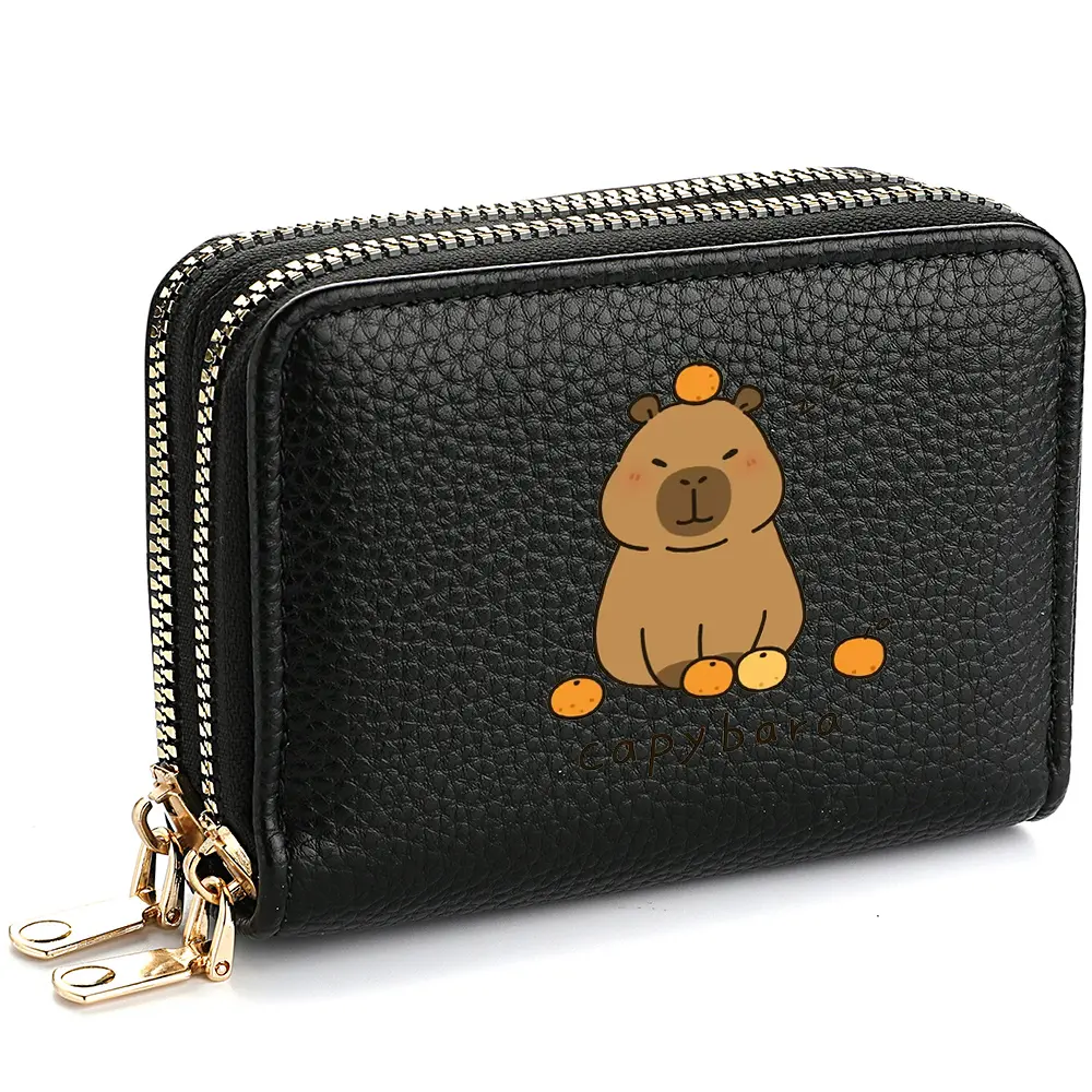 Capibala Wallet Cartoon Short Wallet Cute Lady Card Holder Lady's Birthday Gift