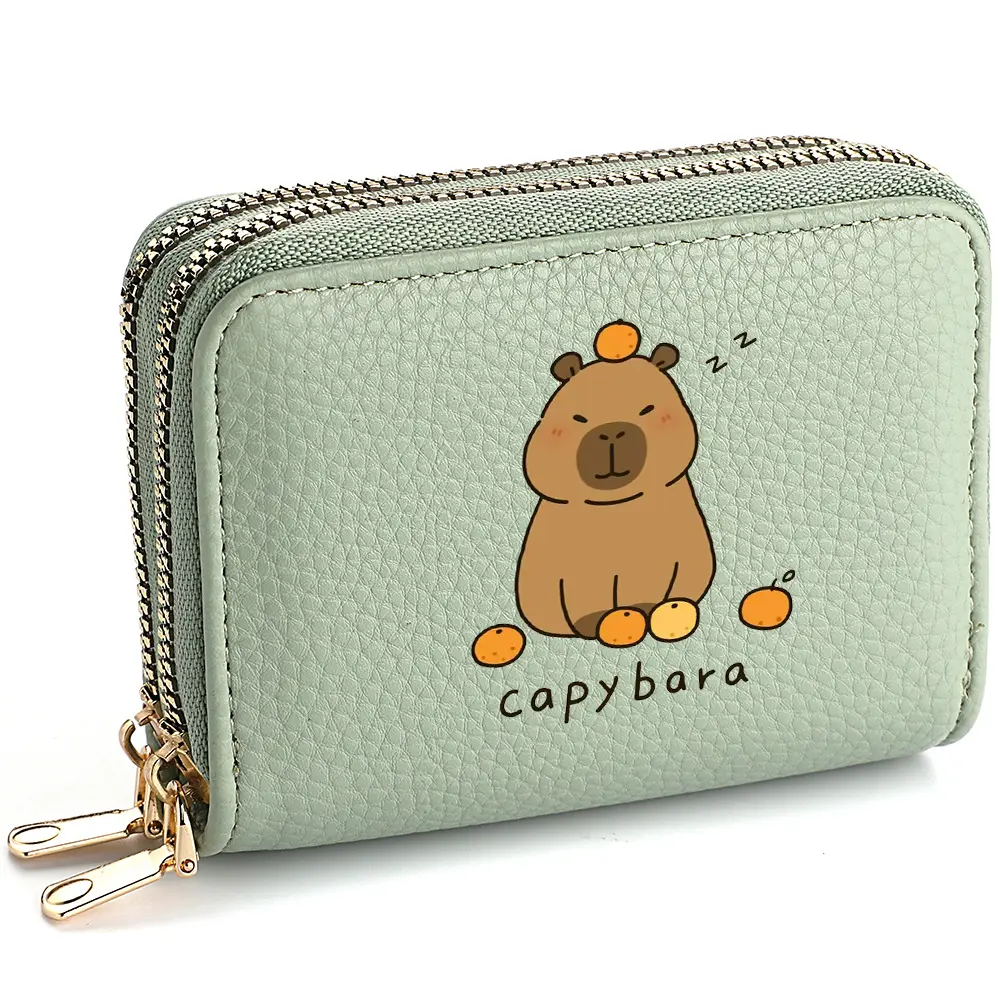 Capibala Wallet Cartoon Short Wallet Cute Lady Card Holder Lady's Birthday Gift