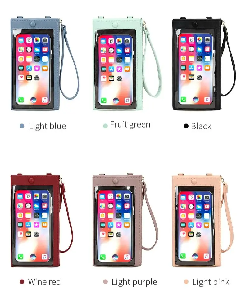 Minimalist Women's Wallet Large Capacity Touchable Screen Women's Long Wallet High Quality PU LeatherMultiCardHandbagShoulderBag