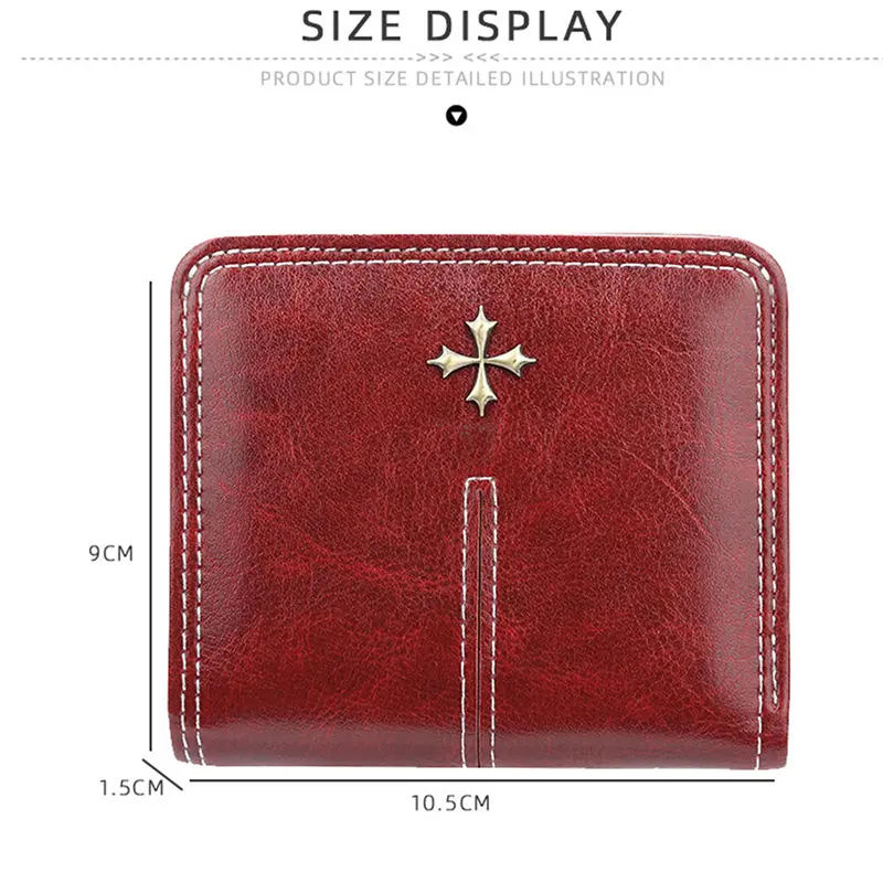 Baellerry New Short Women Wallets High Quality Slim Card Clips Zipper Female Coin Purses Photo Holder Mini Wallet For Girls