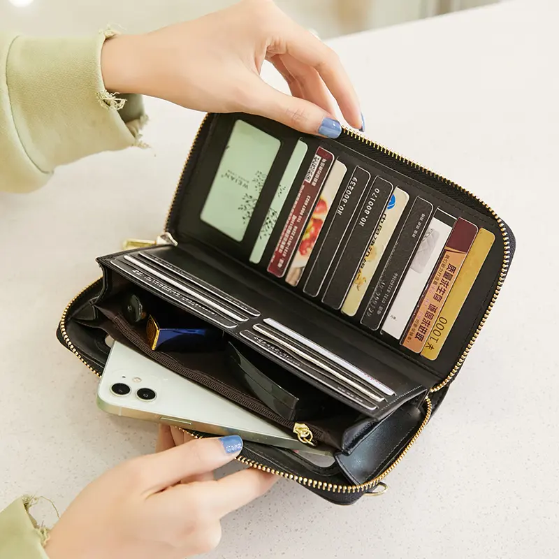 Touch screen mobile phone bag RFID Anti-theft brush mobile phone bag Multi-function crossbody purse women's small shoulder bag