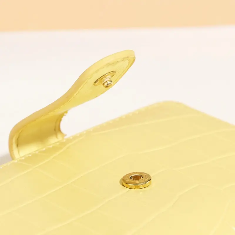 New women's wallet, high-end short solid color wallet, women's Korean version, zipper card bag, change bag