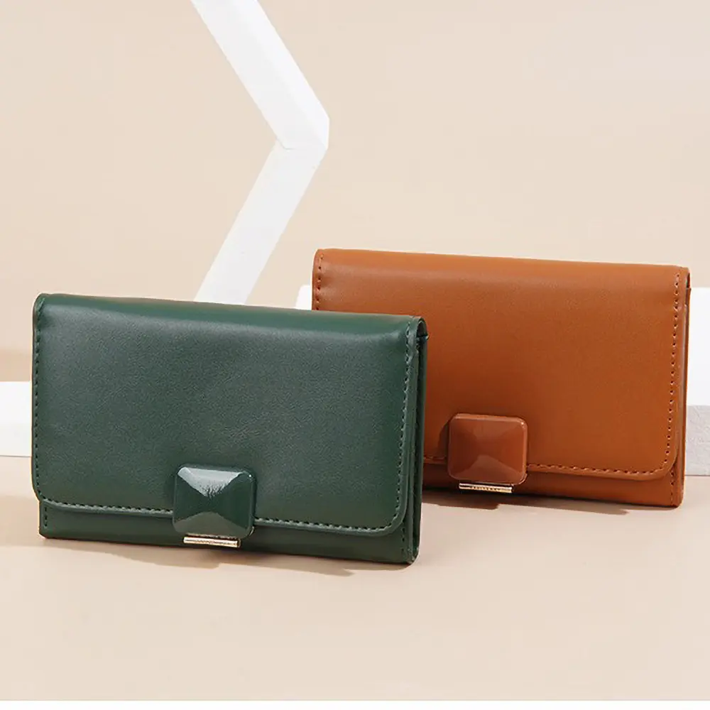 Baellerry Mini Zip Wallet for Women Gift - PU Multifunctional Travel Purse, Slim RFID-Free Card Case