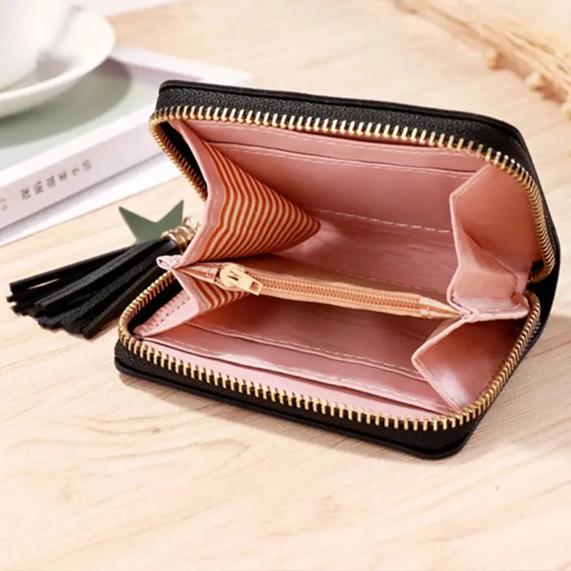 New Mini Wallet Multi functional Wallet Embroidered Wallet Clip Women's Zero Wallet