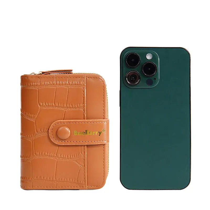 Fashion Stone Pattern Small Wallets PU Leather Coin Pures Ladies Popular Card Holder Mini New Design Standard Purses for Women