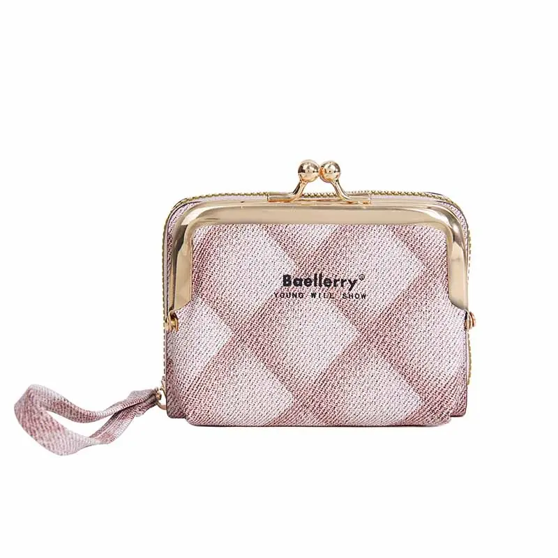 2025 New Women Mini Small Wallet Zipper Short Style Purse Fashion Large Capacity Multi Card Slot Organ Coin Purse Zipper Cartera