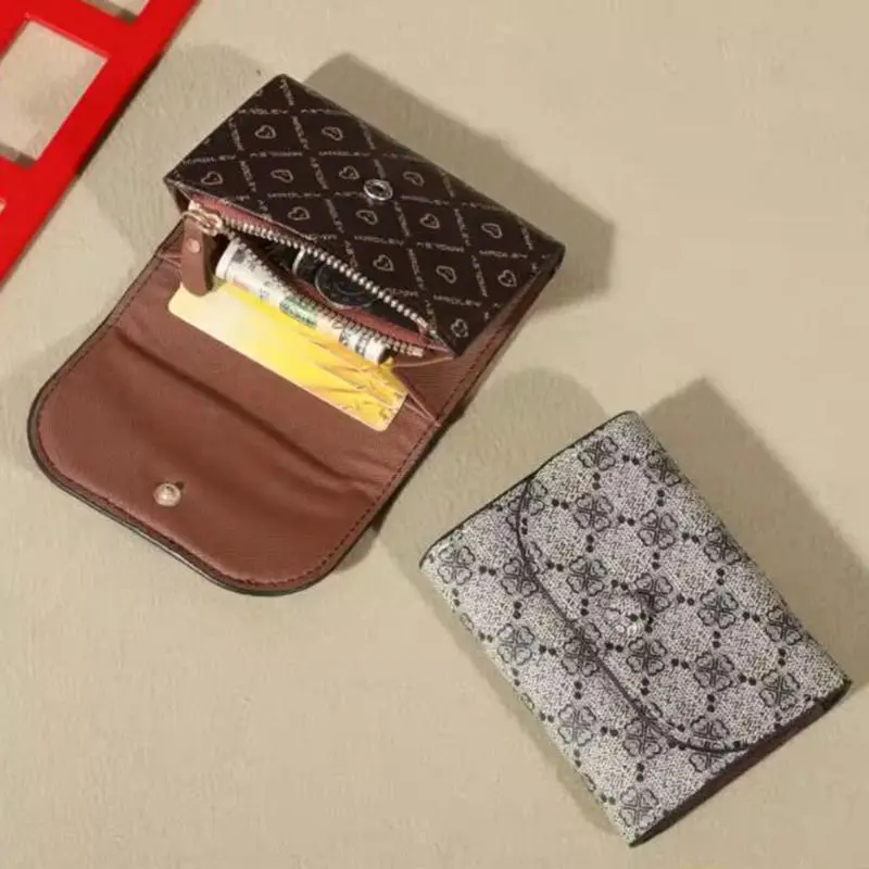 Women's Wallet Ultra-thin Card Bag Multi Card Pocket Wallet Credit Card Holder Printed Clutch Coin Purse Portable Card Wallet