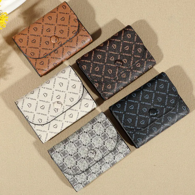 Women's Wallet Ultra-thin Card Bag Multi Card Pocket Wallet Credit Card Holder Printed Clutch Coin Purse Portable Card Wallet