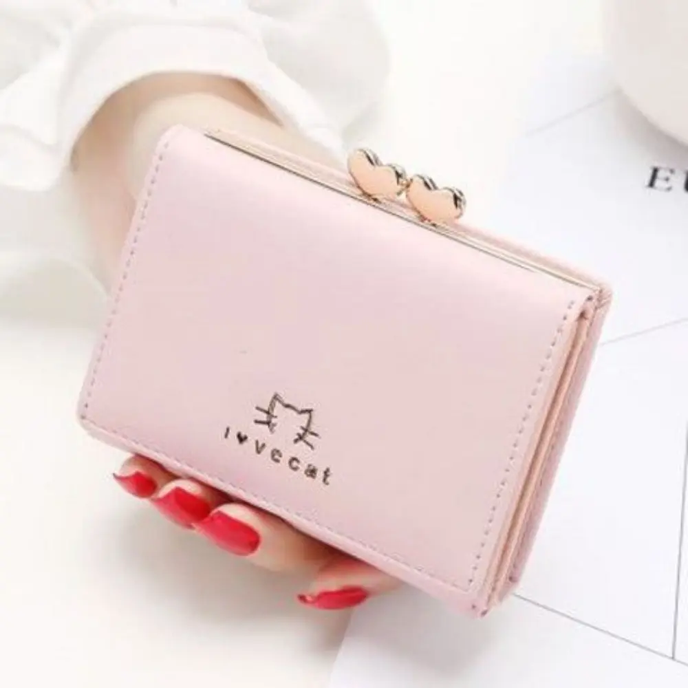 Mini Women Wallet Small animals heart Short Women's Wallet Card Holder Girls Woman Fashion Lady Coin Purse for Female Clutch Bag