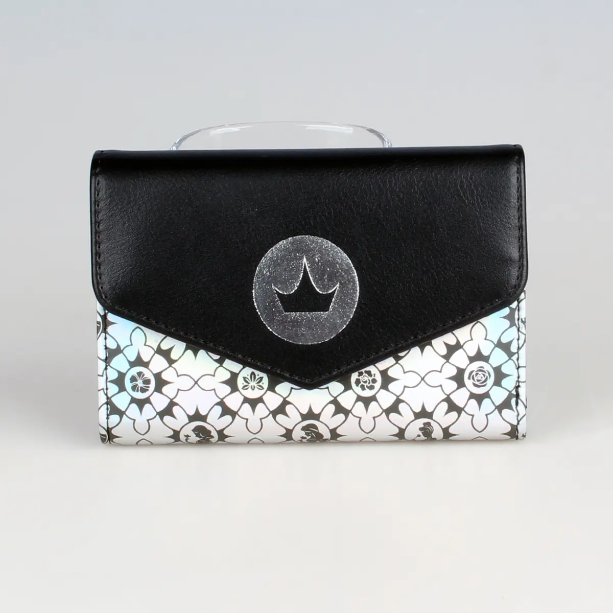 Classic Laser Design Short Wallet, Trendy Geometric Pattern Coin Purse For Women