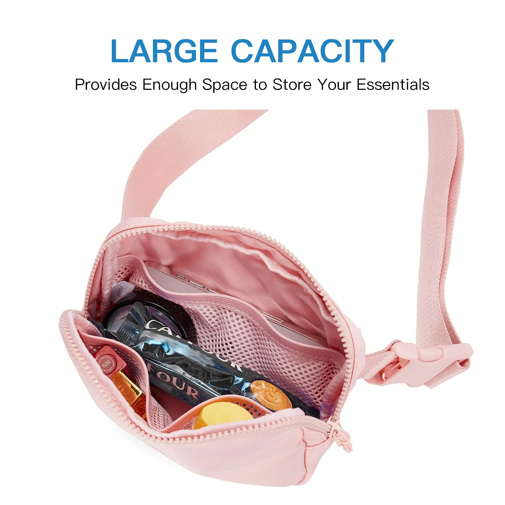 Fanny Pack Belt Bag Women Men Same Style Waterproof Waist Bag Adjustables Crossbody Outdoor Sports Mobile Phone Holder
