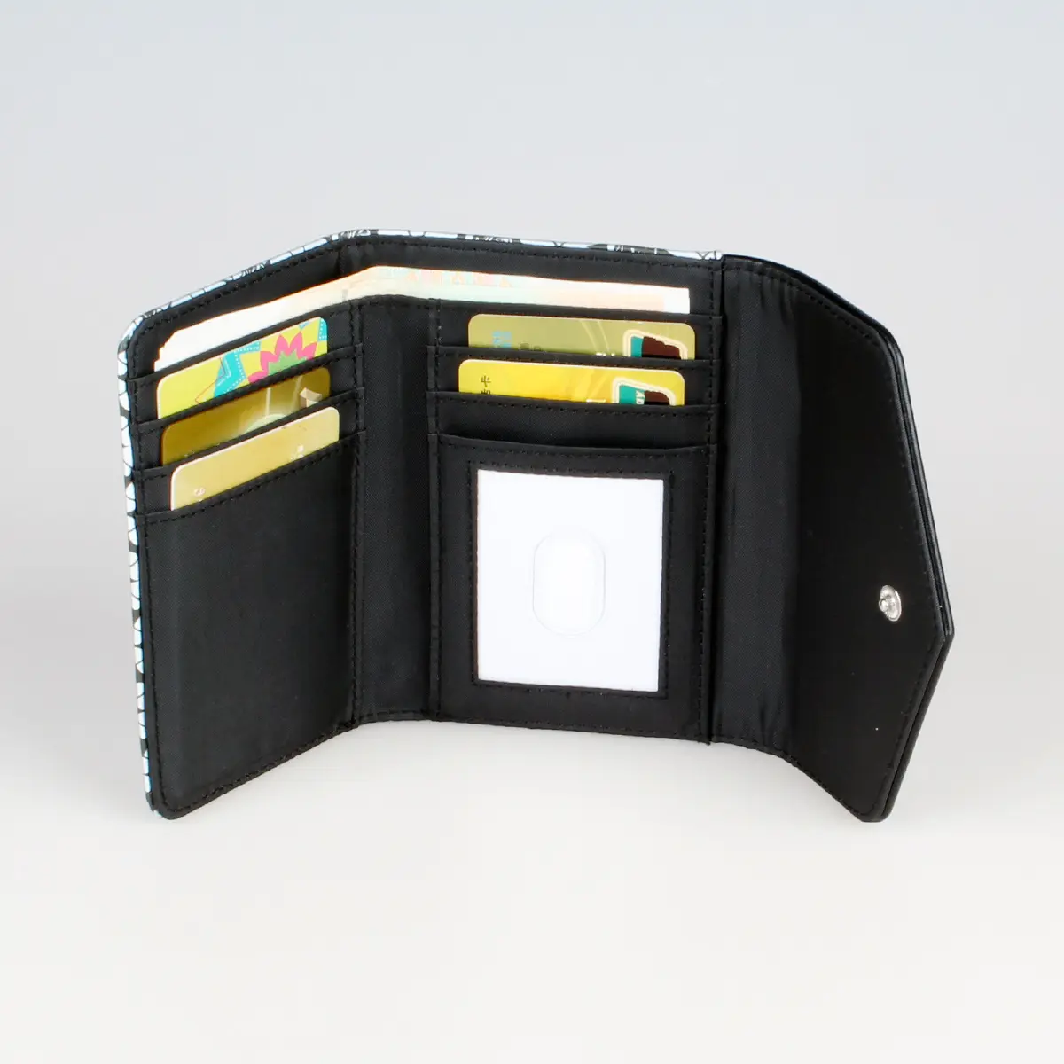 Classic Laser Design Short Wallet, Trendy Geometric Pattern Coin Purse For Women