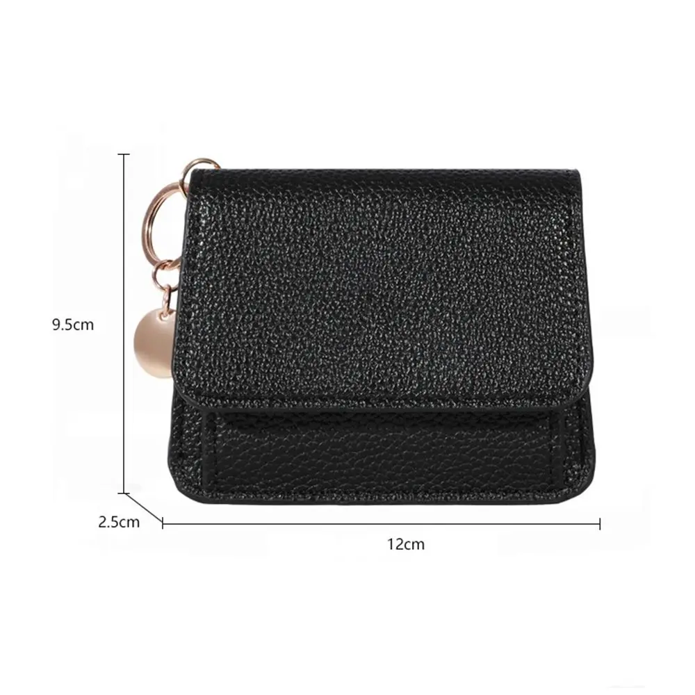 Multifunctional Multi Card Case Sweet Women Short Wallet Foldable Keychain Cash Wallet Purses Wallet