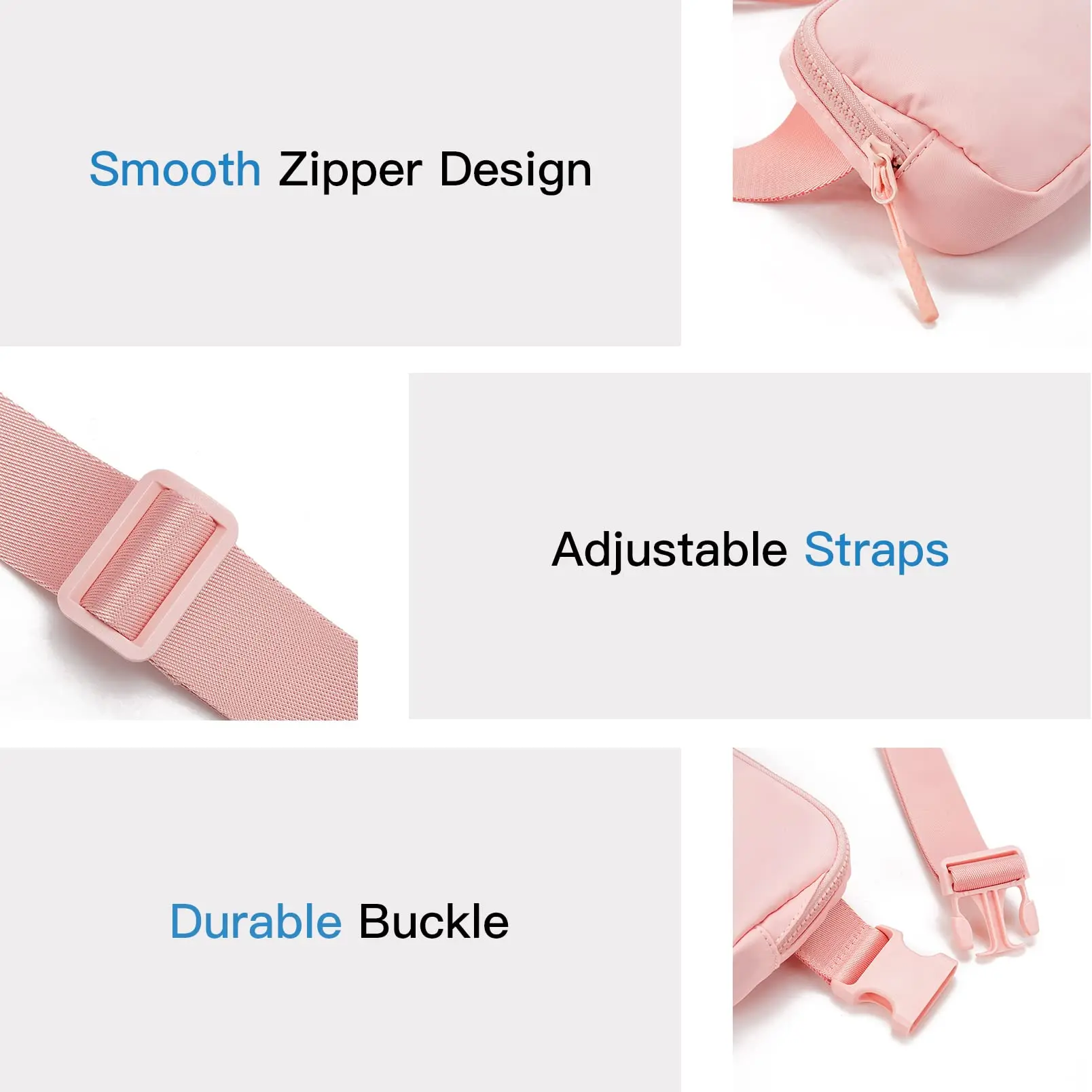 Fanny Pack Belt Bag Women Men Same Style Waterproof Waist Bag Adjustables Crossbody Outdoor Sports Mobile Phone Holder