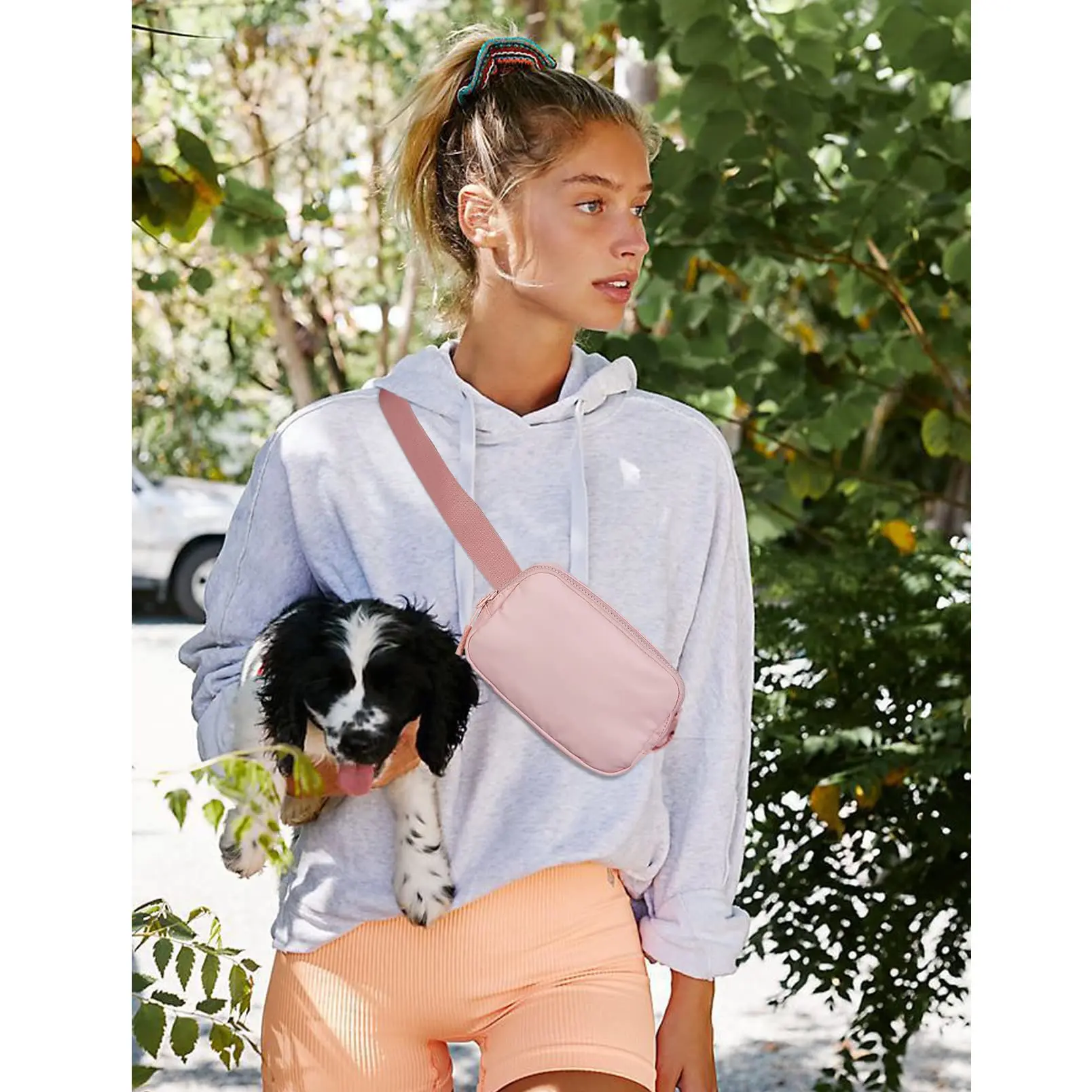Fanny Pack Belt Bag Women Men Same Style Waterproof Waist Bag Adjustables Crossbody Outdoor Sports Mobile Phone Holder