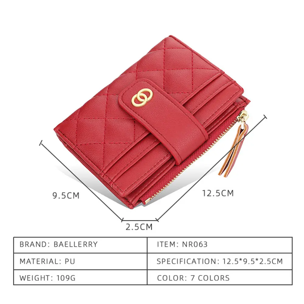 New Women Wallets Fashion PU Leather Top Quality Female Purse Short Card Holder Brand Wallet For Women