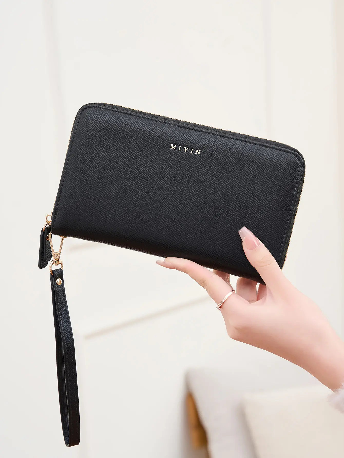 Vintage Large Capacity Women'S Wallet 2025 NEW PU leather Zipper Closure Organ wallet  fashion multifunctional clutch bag