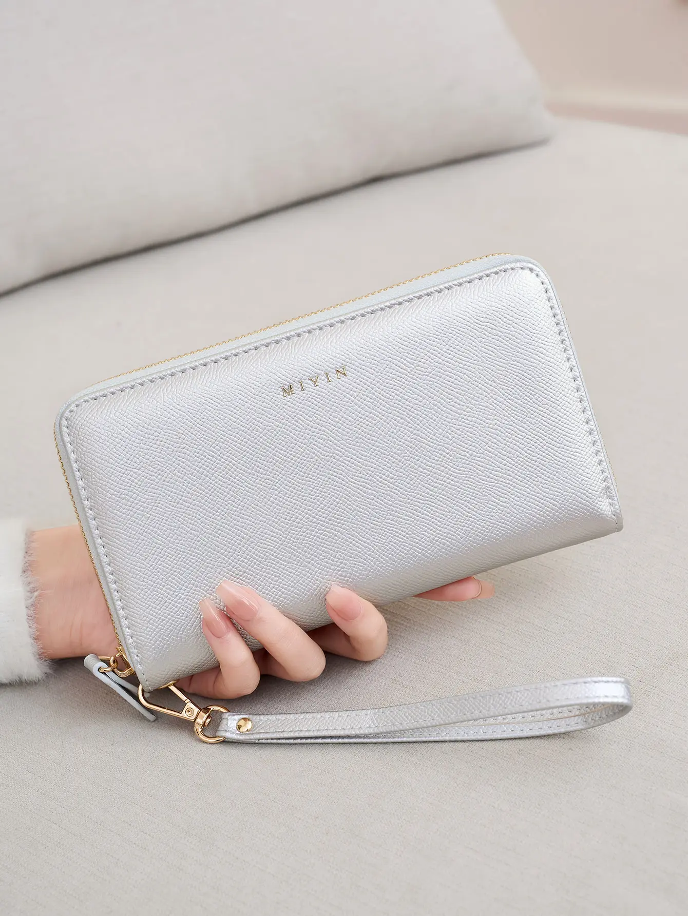 Vintage Large Capacity Women'S Wallet 2025 NEW PU leather Zipper Closure Organ wallet  fashion multifunctional clutch bag