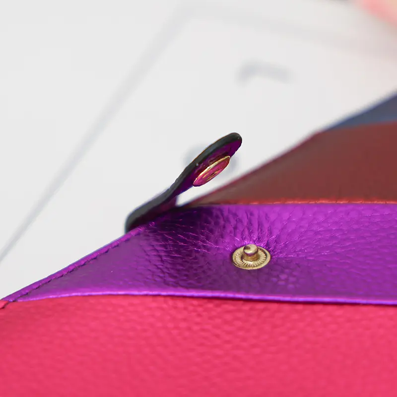 Women's Elegant and Fashionable Patchwork Color Wallet, Sweet Style Simple Casual Card Holder