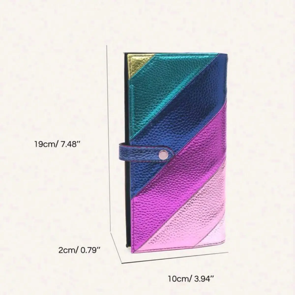 Women's Elegant and Fashionable Patchwork Color Wallet, Sweet Style Simple Casual Card Holder