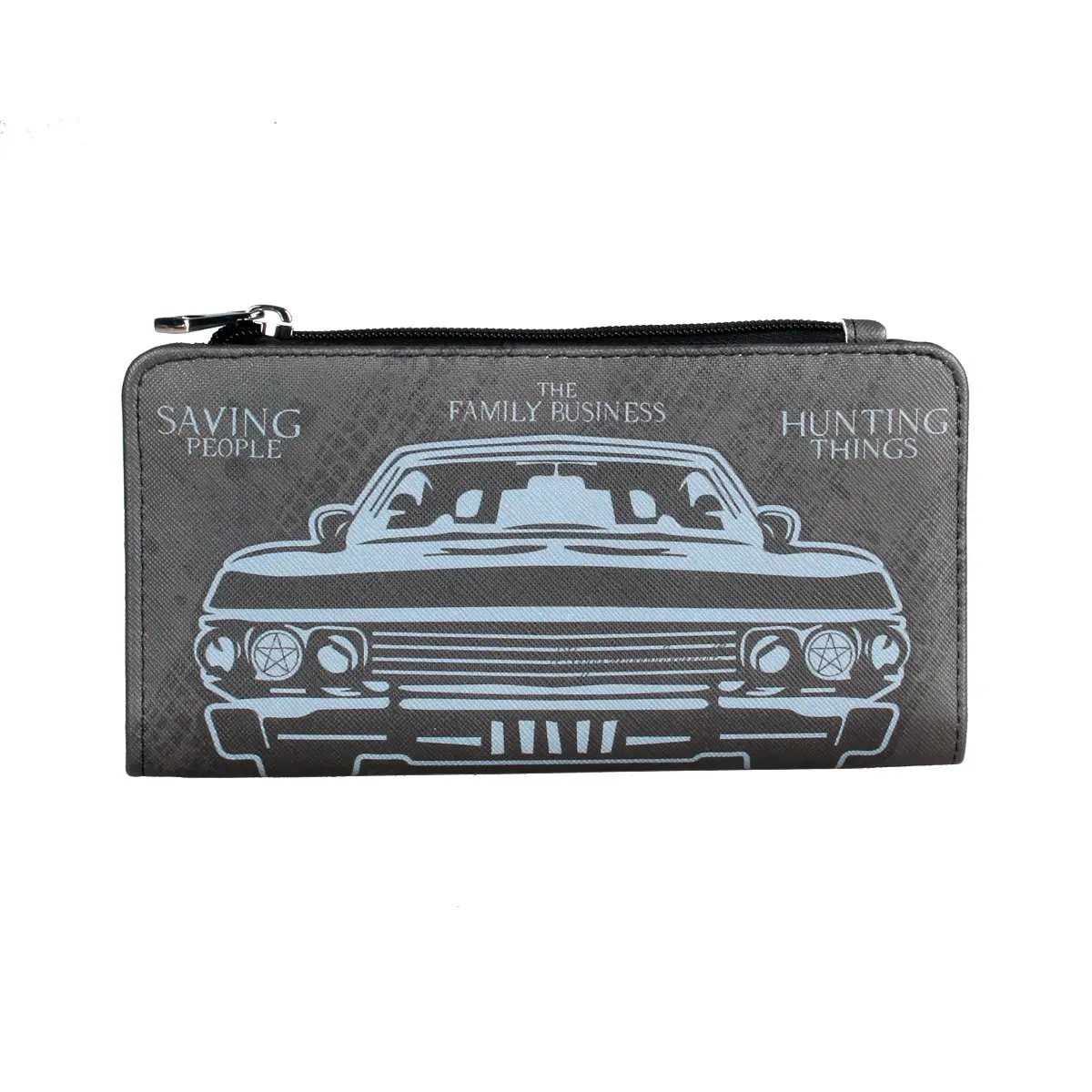 Retro Car Pattern Zipper Clutch Storage Bag, Lightweight Versatile Makeup Bag For Women