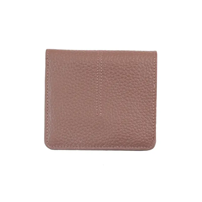 100% Genuine Cow Leather Slim Cardholder Smart Wallet Ladies Simple Cowhide Credit Card Holders Ultra Thin Wallet Women's Purse