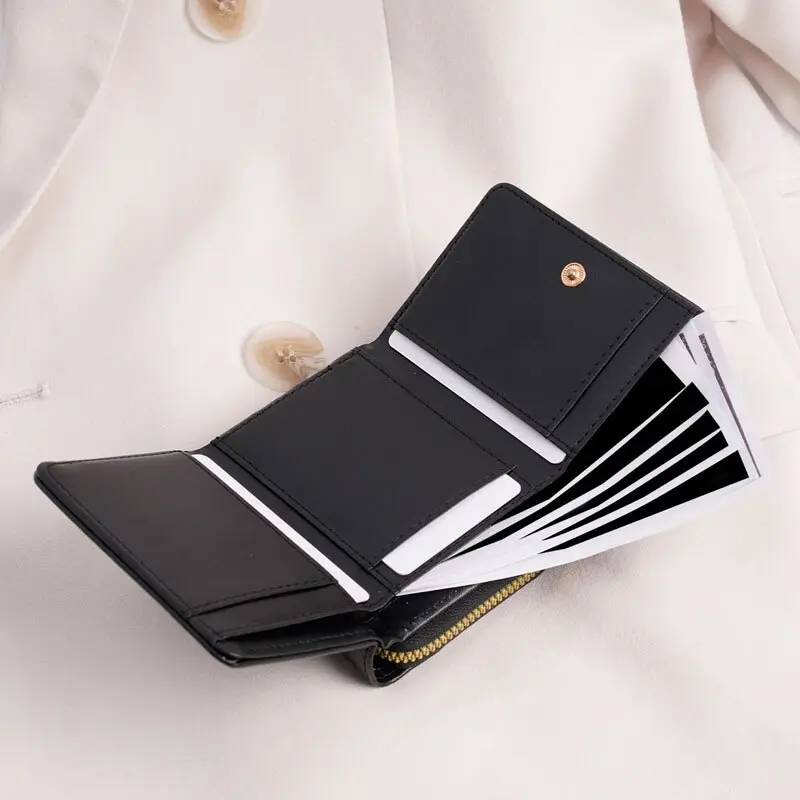 1pc Ladies' Short Wallet Lightweight Fashion Suitable For Work & Business ID Card Credit Card For Christmas Gift For Young Girl