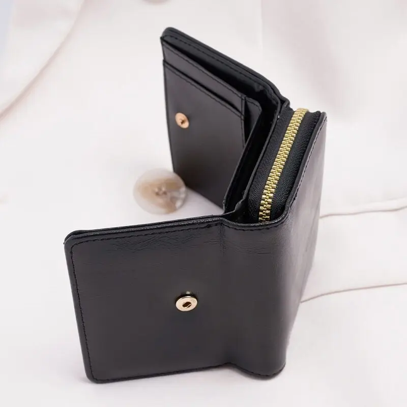1pc Ladies' Short Wallet Lightweight Fashion Suitable For Work & Business ID Card Credit Card For Christmas Gift For Young Girl