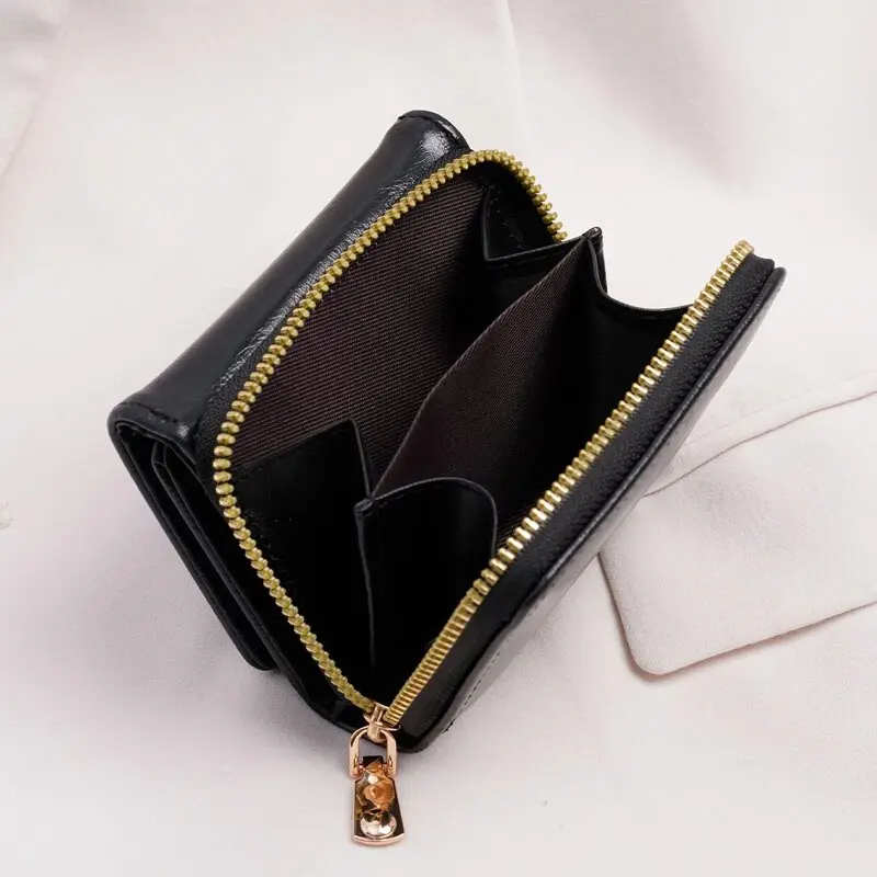 1pc Ladies' Short Wallet Lightweight Fashion Suitable For Work & Business ID Card Credit Card For Christmas Gift For Young Girl
