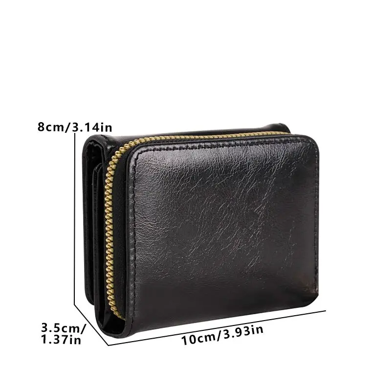 1pc Ladies' Short Wallet Lightweight Fashion Suitable For Work & Business ID Card Credit Card For Christmas Gift For Young Girl