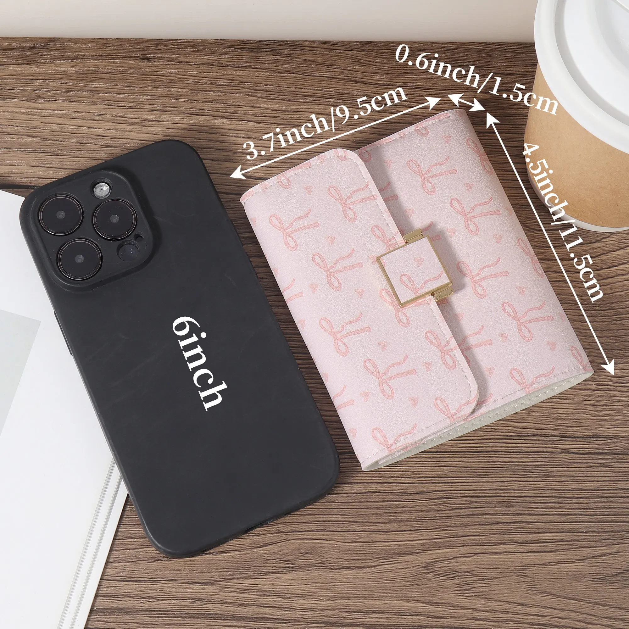Fashionable and minimalist women's wallet, high-quality portable multi card slot women's short multi-functional zero wallet, dri