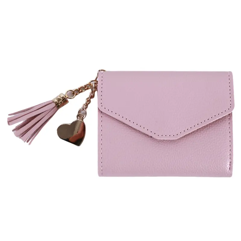 2023 Women's Wallets Short Tassel Pendant Wallet Coin Purses Clutch Money Bag Cute Female Wallet in Hand id Card Holders Clutch