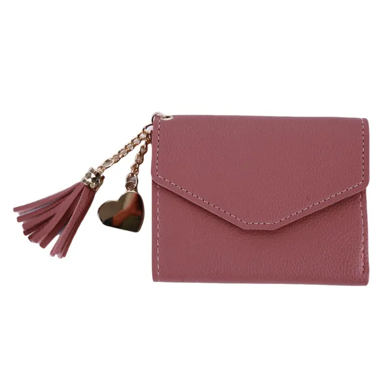 2023 Women's Wallets Short Tassel Pendant Wallet Coin Purses Clutch Money Bag Cute Female Wallet in Hand id Card Holders Clutch