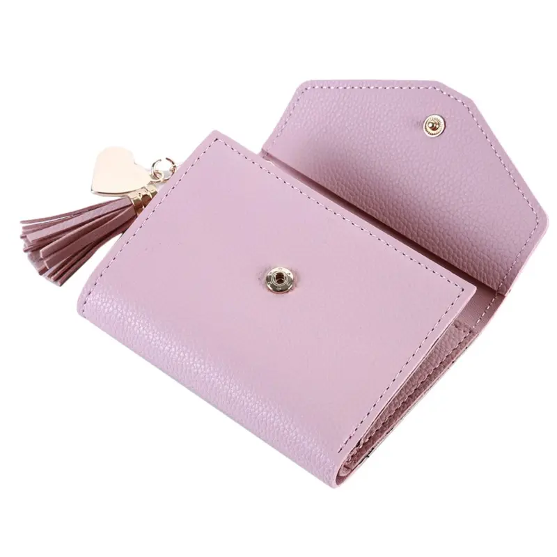 2023 Women's Wallets Short Tassel Pendant Wallet Coin Purses Clutch Money Bag Cute Female Wallet in Hand id Card Holders Clutch